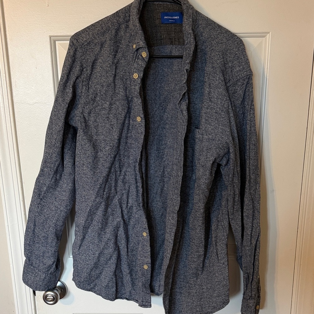Jack & Jones Men's Dark Gray Shirt Jacket